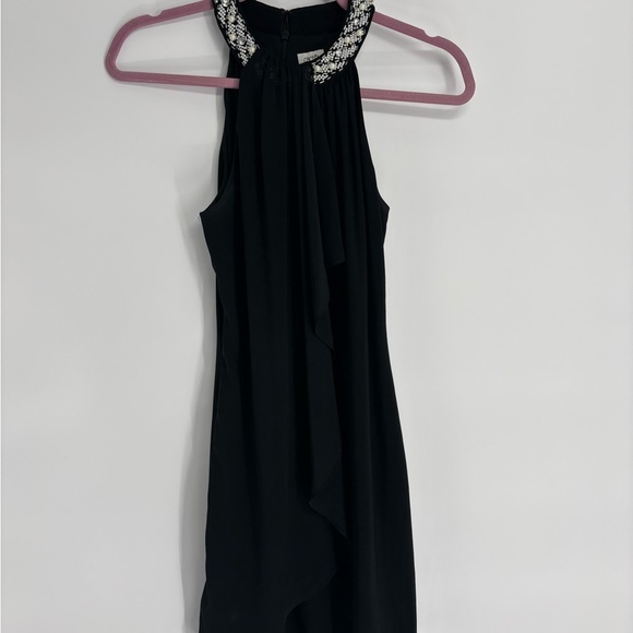 Vintage Cache’ Women’s Knee Length Beaded Neck Dress - Picture 2 of 6